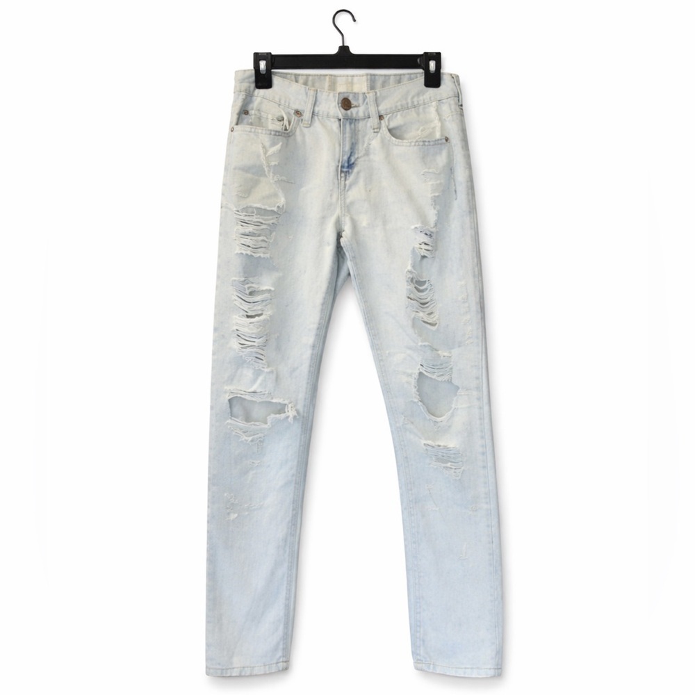 Bethany Mota size 2 regular white ripped jeans.  Excellent condition.